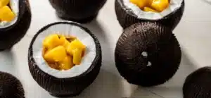 Mousse de Coco Mango y Maracuyá